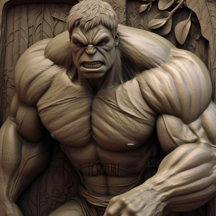 hulk 3d model 4 stl model for CNC